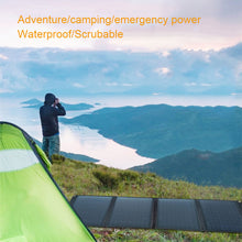 Load image into Gallery viewer, 40W Solar Panel Portable Folding Bag Solar Charger Outdoor Power Supply for Mobile Phone Power Generator