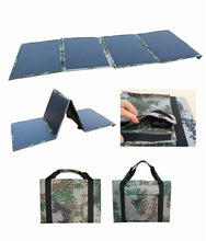 Load image into Gallery viewer, 40W Solar Panel Portable Folding Bag Solar Charger Outdoor Power Supply for Mobile Phone Power Generator