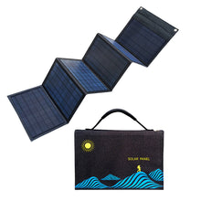 Load image into Gallery viewer, 50W Solar Panel Portable Folding Bag Solar Panel Outdoor Mobile Phone Power Bank