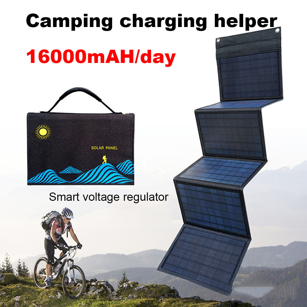 30W Solar Panel Portable Folding Bag Solar Charger Outdoor Power Supply for Mobile Phone Power Generator